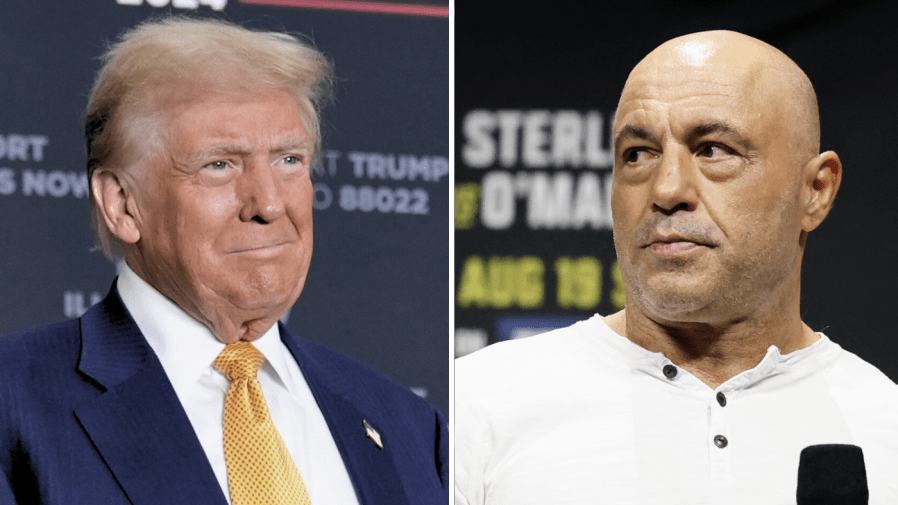 Rogan cracks up over Trump's explanation of AI Jesus image