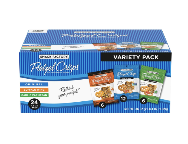Snack Factory Pretzel Crisps Variety Pack (24 pack) only $14 shipped!