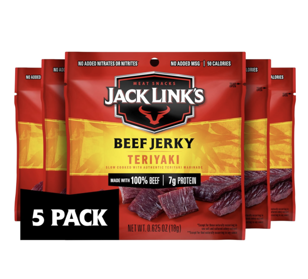 Jack Link’s Teriyaki Beef Jerky Multipack (5 count) only $3.46 shipped!