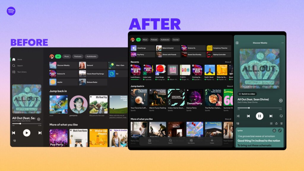 Spotify’s new tablet interface is more than just a bigger version of your phone