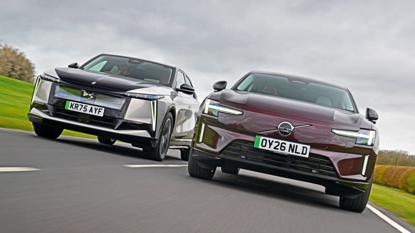Volvo ES90 vs DS No8: Swedish minimalism meets Parisian style in EV exec test