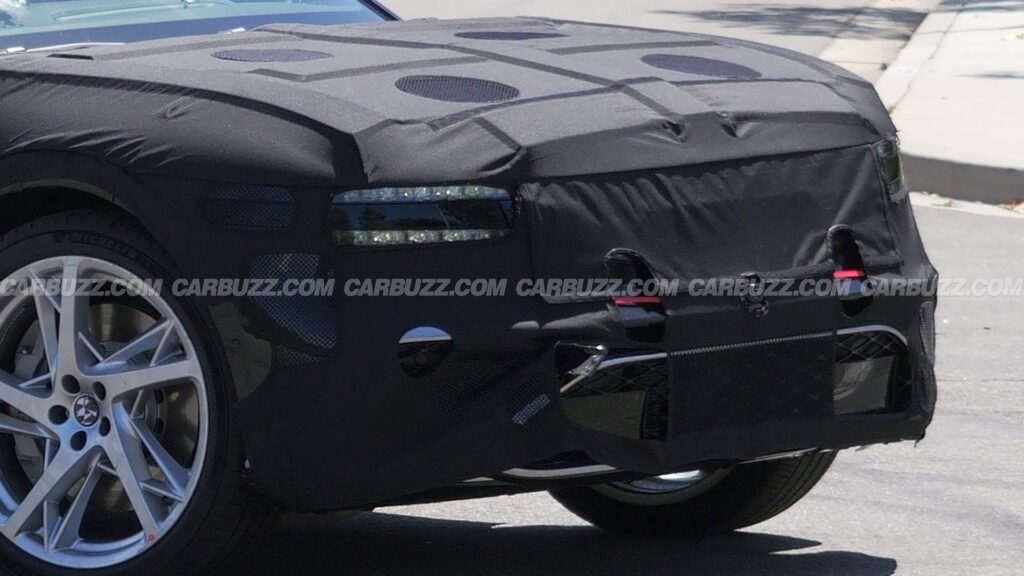 New Genesis G90 Sedan Prototype Spied Up Close, Inside And Out