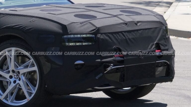 New Genesis G90 Sedan Prototype Spied Up Close, Inside And Out