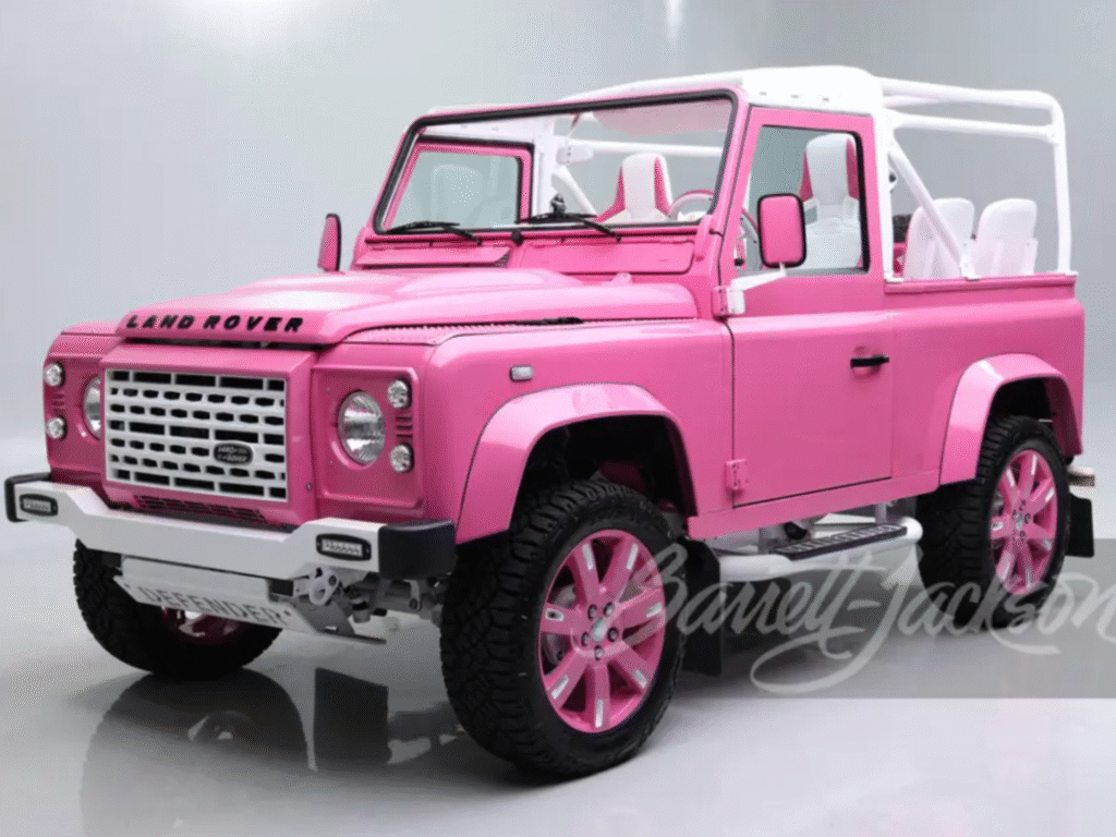 This Hot Pink Barbie Defender 90 Is Heading to Auction With No Reserve