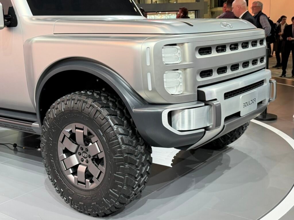 Hyundai Boulder SUV Concept in the Metal: Hyundai's Bronco Beater Makes a Wrangler Look Tame