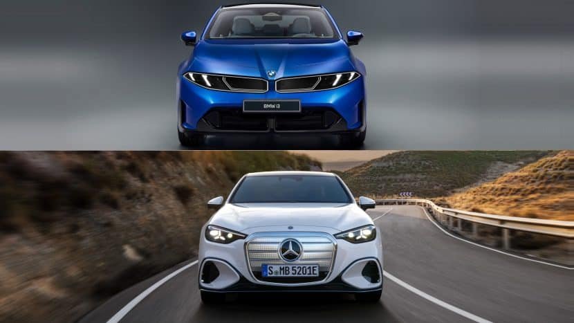 BMW i3 vs Electric Mercedes C-Class: Photo Comparison of Two New EV Rivals