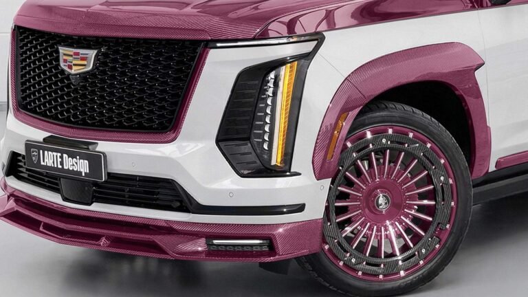 Larte Design Creates Pink Carbon Fiber For Custom Cadillac Escalade