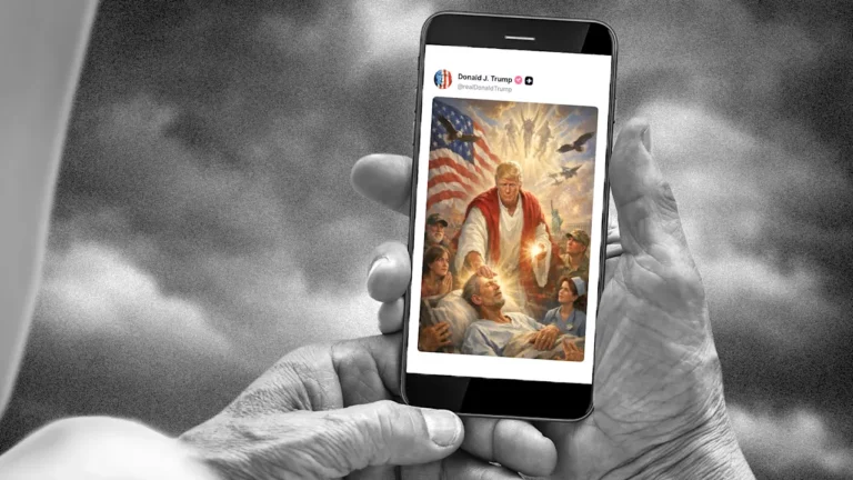Trump posted an AI image of himself as Jesus. This time even his supporters are pushing back