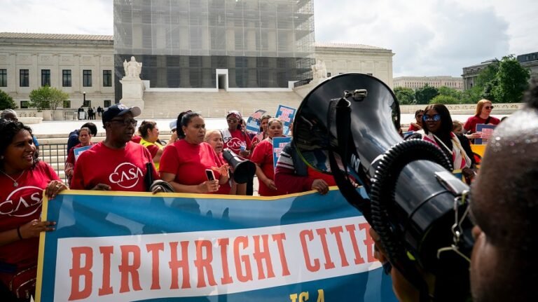 Live updates: Supreme Court hears birthright citizenship challenge with Trump in courtroom