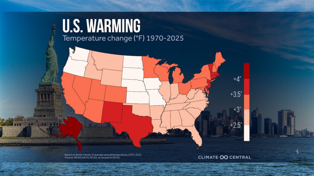 Temperatures in Nearly All Major U.S. Cities Have Warmed Since First Earth Day