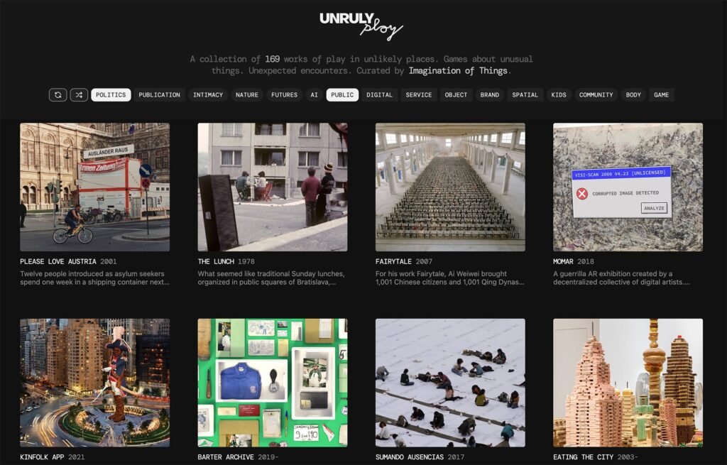 An Interactive Archive Celebrates the Wide Ranging Projects Inviting ‘Unruly Play’