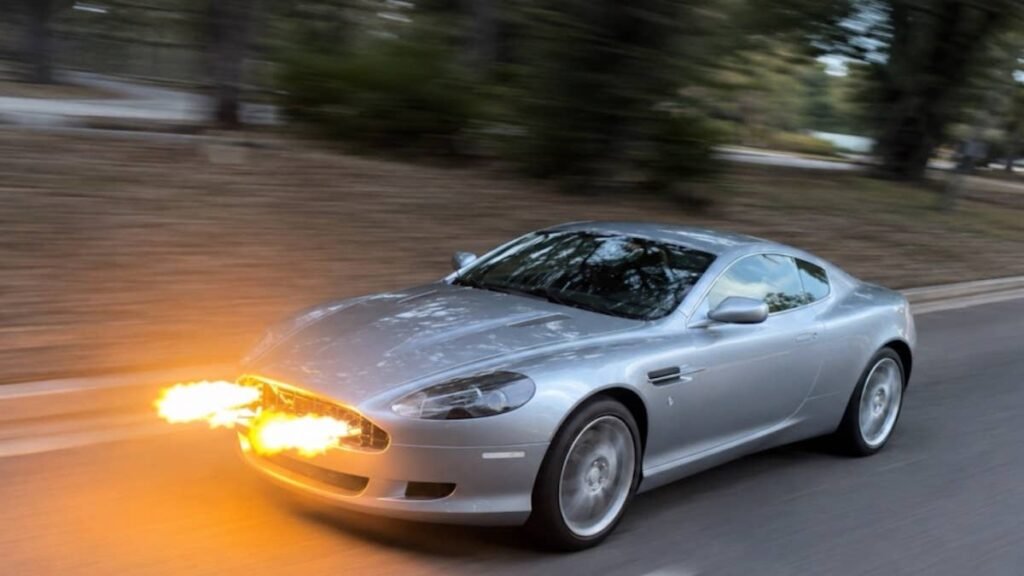 This Aston Martin DB9 Swaps Its V12 for an LS3 V8 and Actual Flame Throwers
