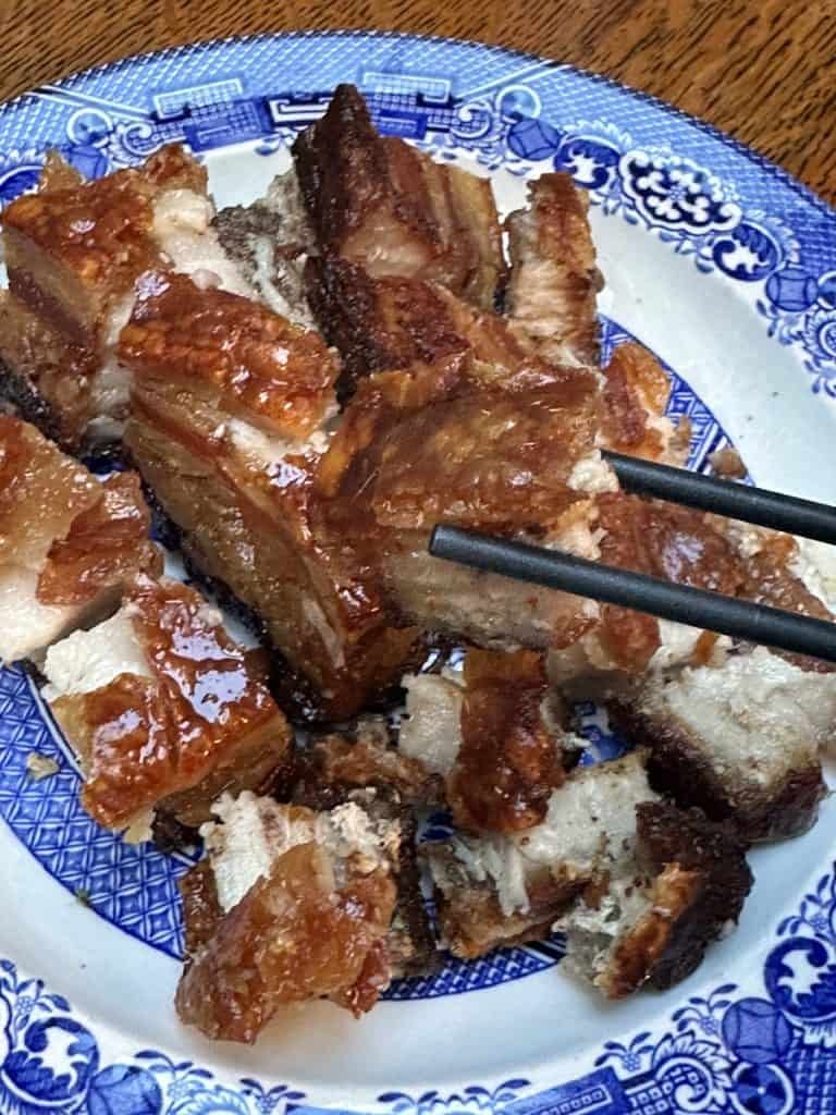 Really Crispy Chinese Five Spice Roast Pork Siu Yuk 