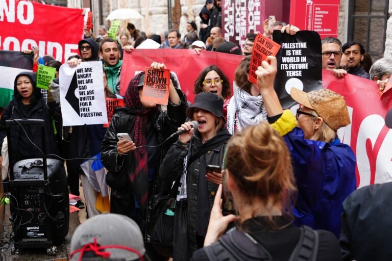 Hundreds Protest Israel’s “Genocide Pavilion” at Venice Biennale