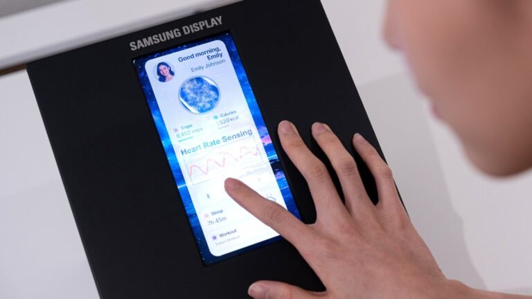 Samsung shows off wild new phone displays with insane colors and private health tracking