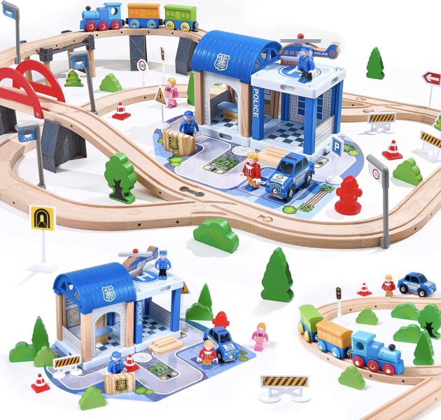 Wooden Train Set only $29.99 shipped, plus more!