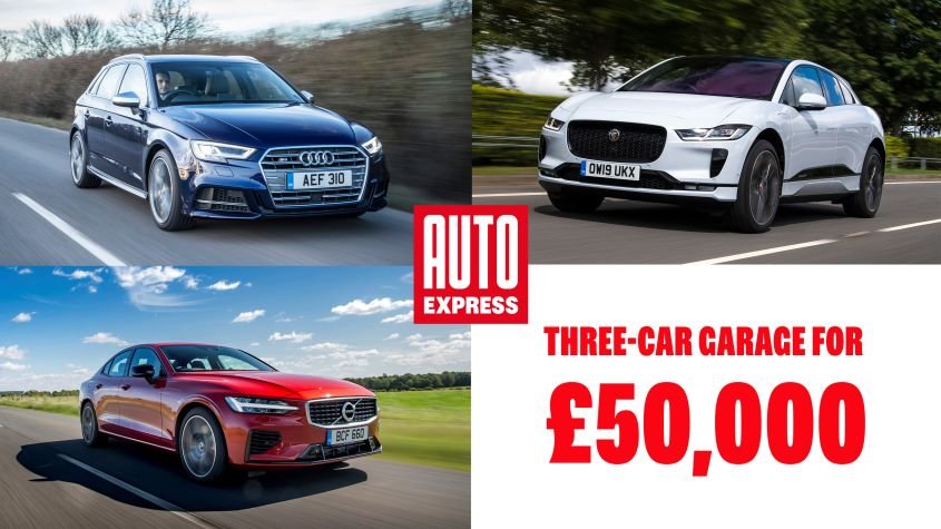 Three-car garage: Audi S3, Jaguar I-Pace and Volvo S80 for less than £50k