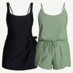 Time and Tru Women’s Wrap Swim Dress or Romper only $19.98!