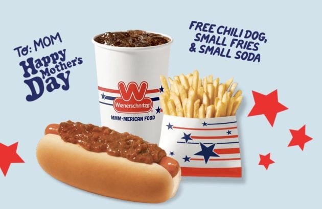 Wienerschnitzel: Free Chili Dog Meal for Moms on May 10th!
