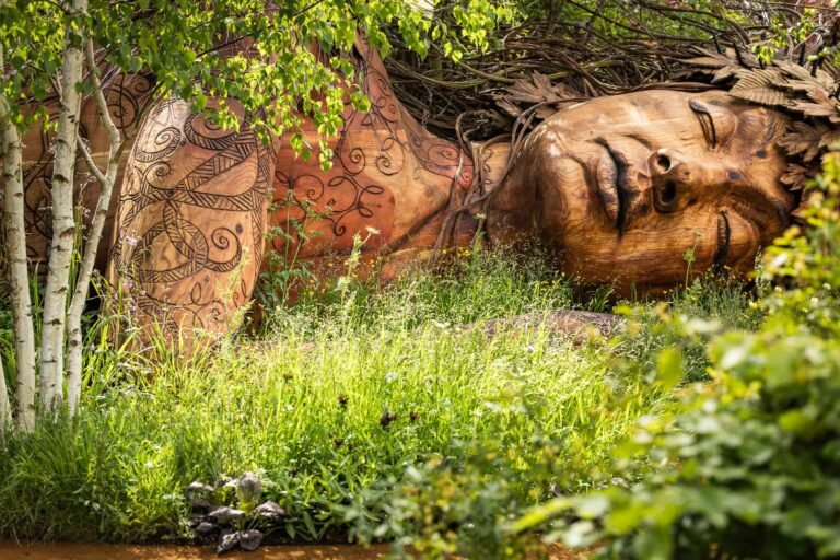 Gaia Sleeps Amid Sarah Eberle’s Award-Winning Garden at the RHS Chelsea Flower Show