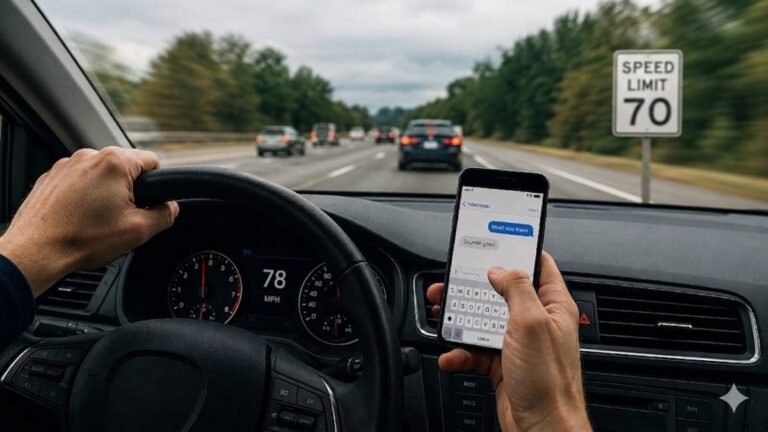 Study Finds Drivers Use Their Phones More As Speeds Climb, Not Less