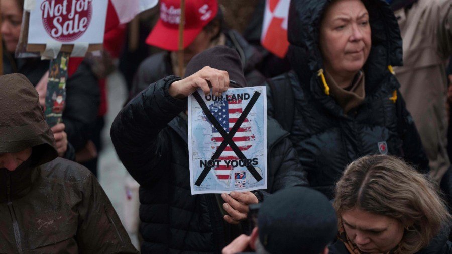 Greenlanders chant 'go home' at protest outside opening of US consulate