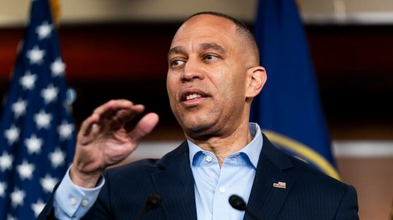 Jeffries on Trump call for 'inciting violence' charge: 'Another deranged rant'