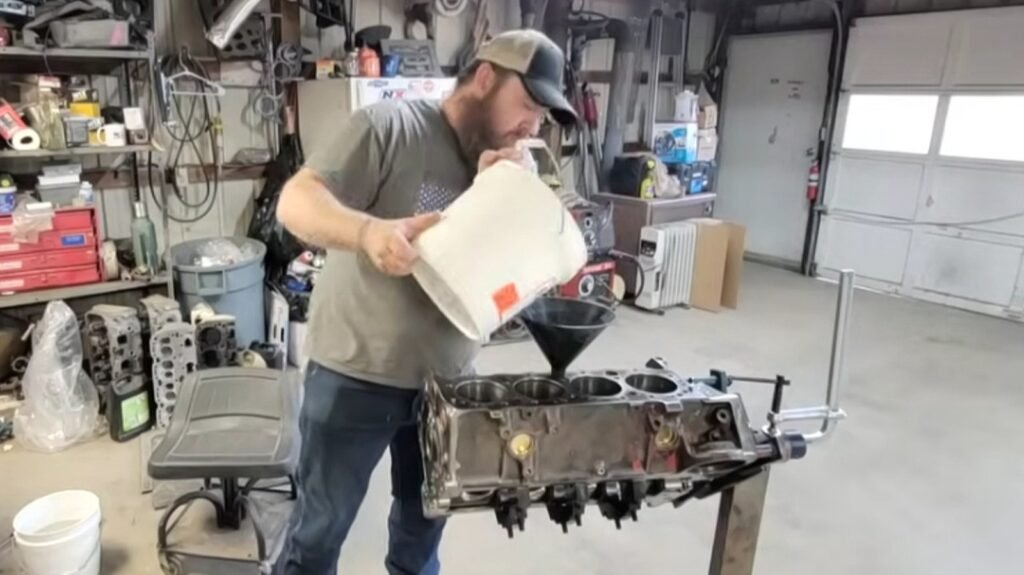Why Pouring Concrete In Your Engine Block Makes Unexpected Sense (Just Aim Right)