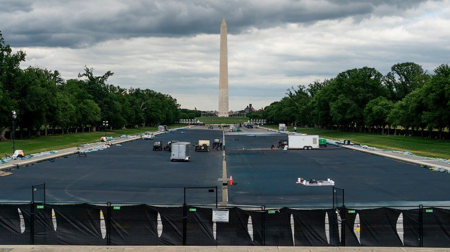 Trump defends revamp of Reflecting Pool: 'It was a disgusting, garbage strewn dump' 