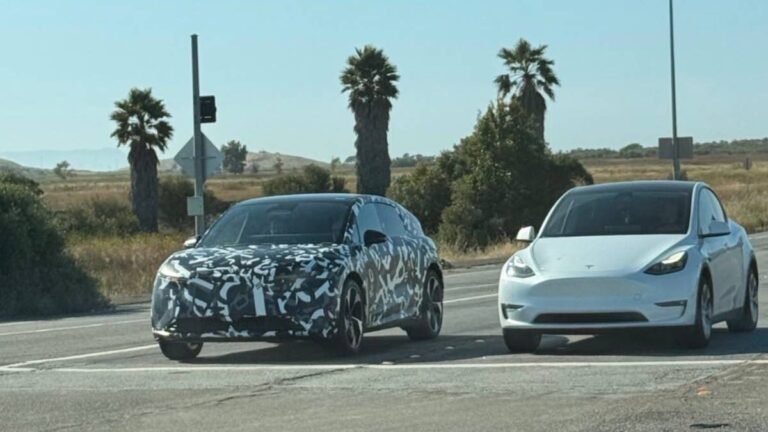 Lucid’s Cheaper Electric SUV Spied Testing Beside Tesla Model Y