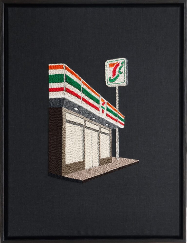 Wander through Adrienna Matzeg’s Embroidered, Late-Night City Explorations
