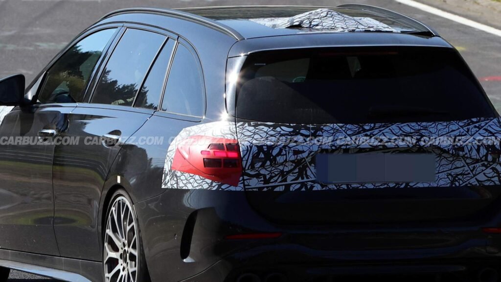 New Mercedes-AMG C-Class Wagon Spied Hiding 50% More Cylinders