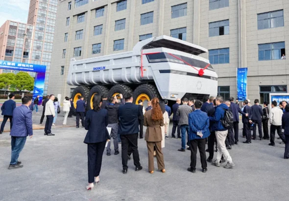 This driverless Chinese mining truck is giant, agile, and shows the industrial future of AI