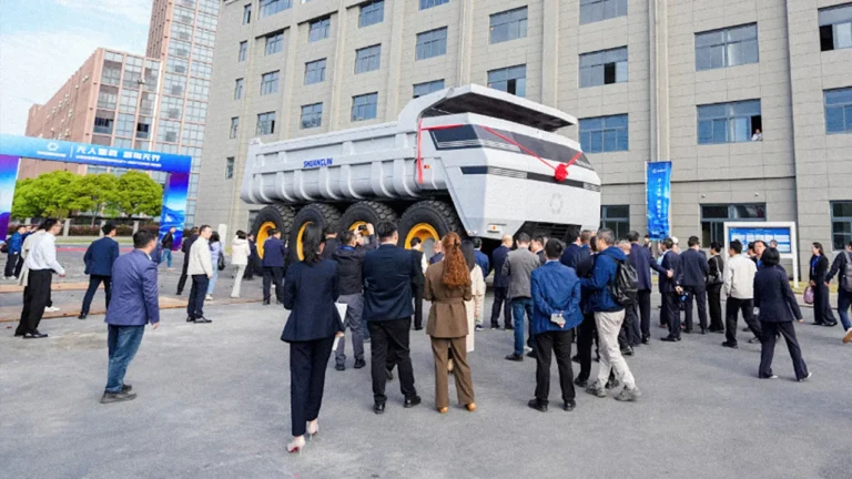 This driverless Chinese mining truck is giant, agile, and shows the industrial future of AI