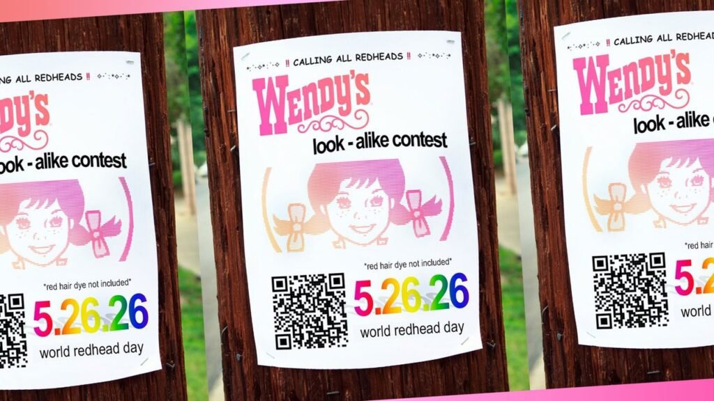 Wendy’s is holding a look-alike contest—with a grand prize of free burgers for a year—to celebrate World Redhead Day