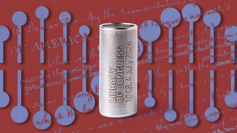How the Library of Congress packed 250 years of U.S. history into a vial the size of a quarter
