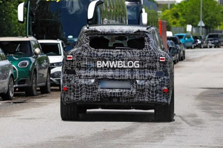 BMW iX5 M Caught With Blue Calipers and Aggressive M Intakes