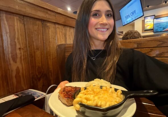 I ordered the same meal at Texas Roadhouse and Outback Steakhouse. The winning chain had lower prices and better bread.
