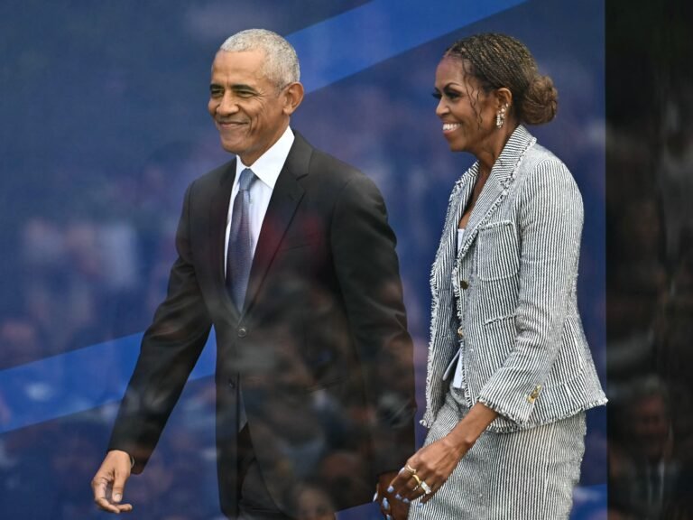 Michelle Obama says Barack Obama gave her the 'forward push' she didn't always have