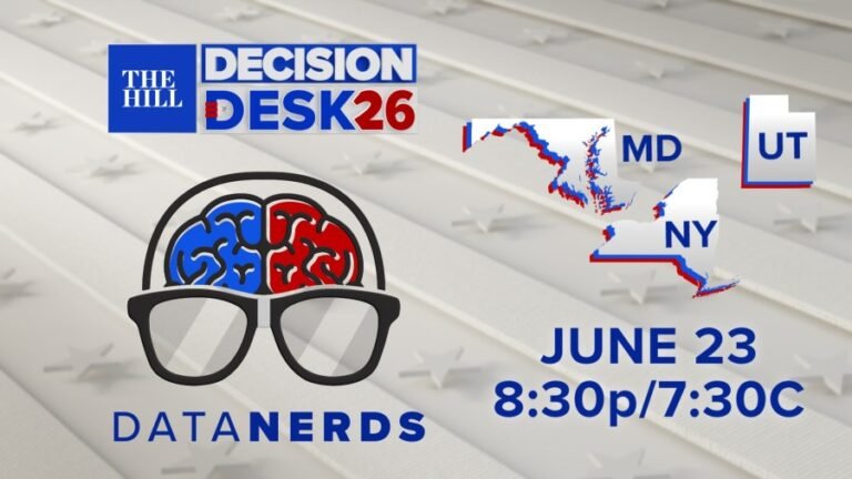 Watch live: Data Nerds track and analyze primary elections in Maryland, New York and Utah
