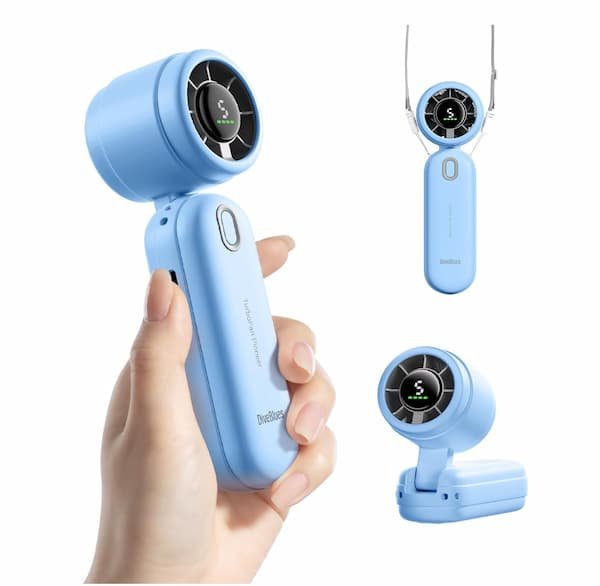 Diveblues Portable Handheld Turbo Fan only $8.49!