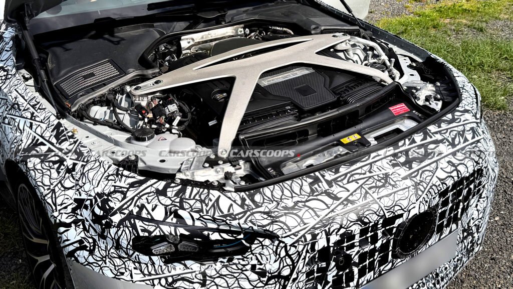 New Mercedes-AMG CLE 63 Reveals Its V8 Engine For The First Time