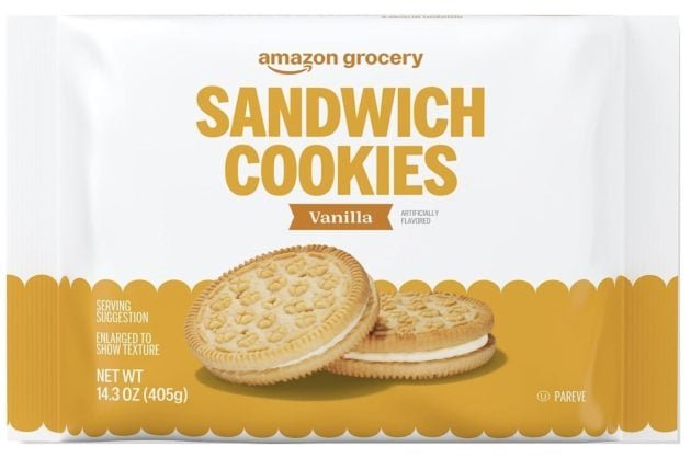 Amazon Grocery Vanilla Sandwich Cookies only $1.17 shipped!