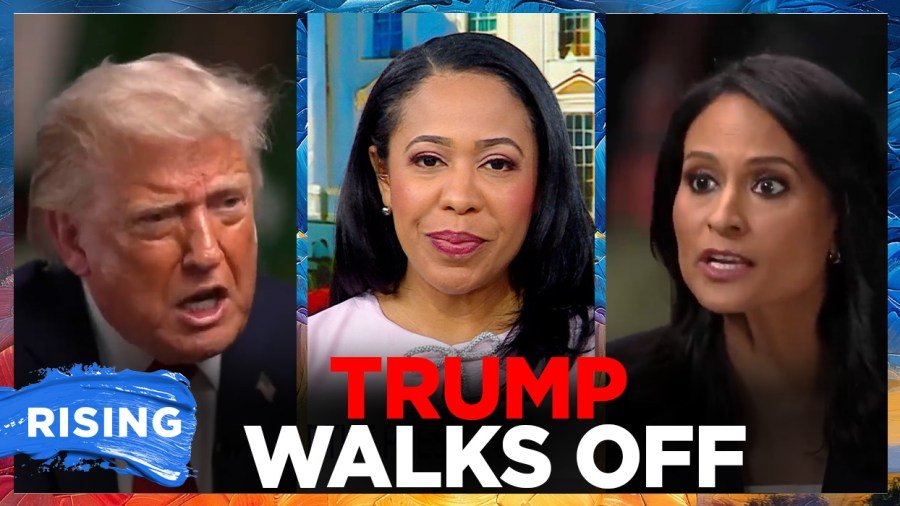 Trump storms out of interview after getting pressed on his baseless claims 