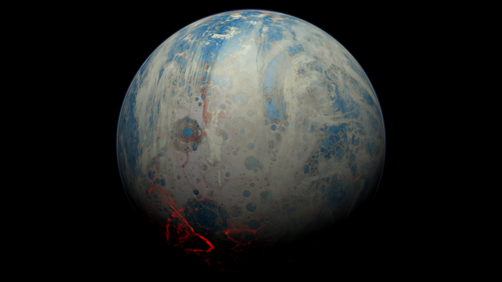 Cosmic Bombardment Created Potential for Prebiotic Chemistry