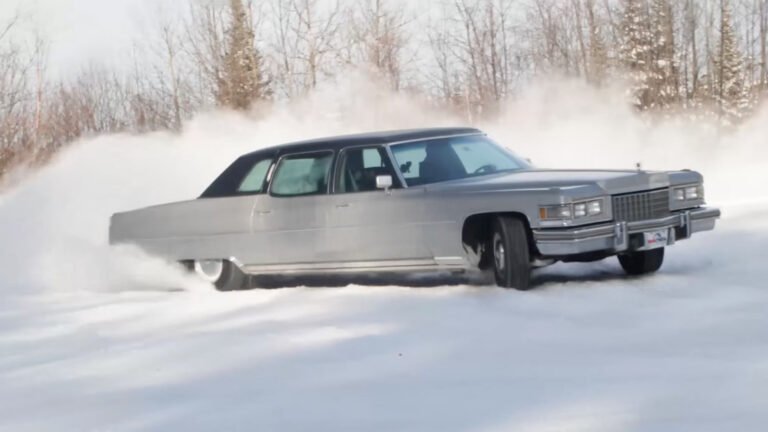 A 21-Foot-Long 1975 Cadillac Limousine Can Rally, As It Turns Out