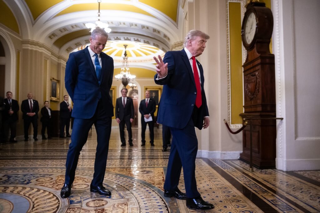 A frustrated Trump unloads on Senate Republicans behind closed doors