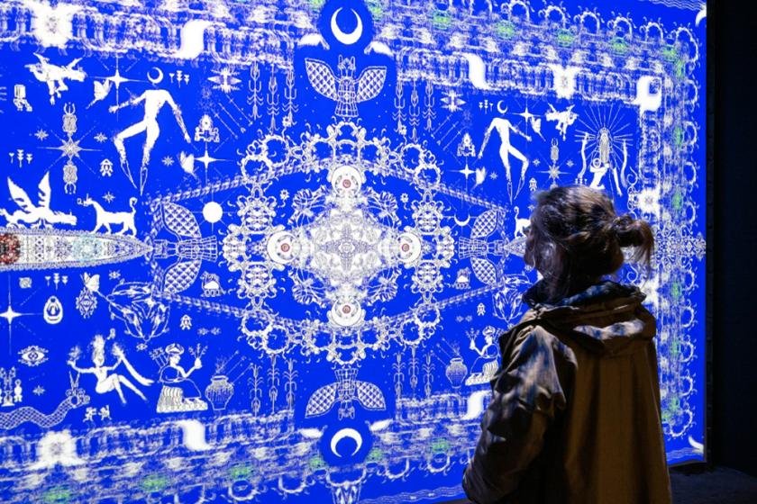 Hussein Shikha weaves pixels, carpets and cultural memory into extraordinary tapestries