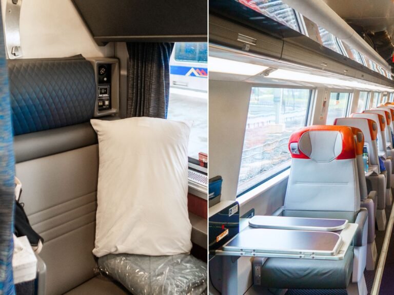 I booked a roomette and a first-class seat on Amtrak trains. The cheaper ride was way more comfortable.