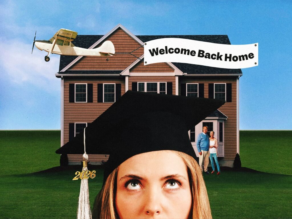 The number of young Americans living with their parents is at a record high